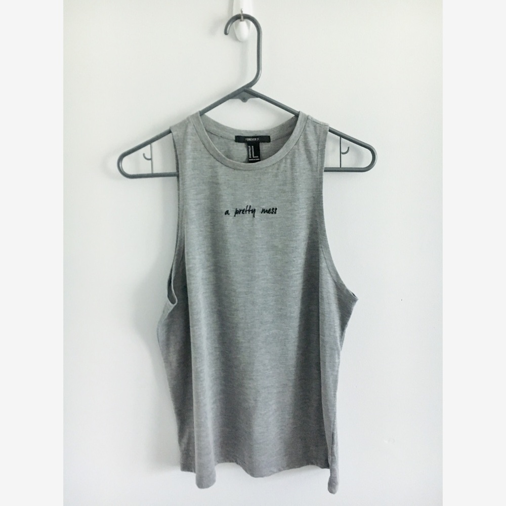 A pretty mess muscle tank